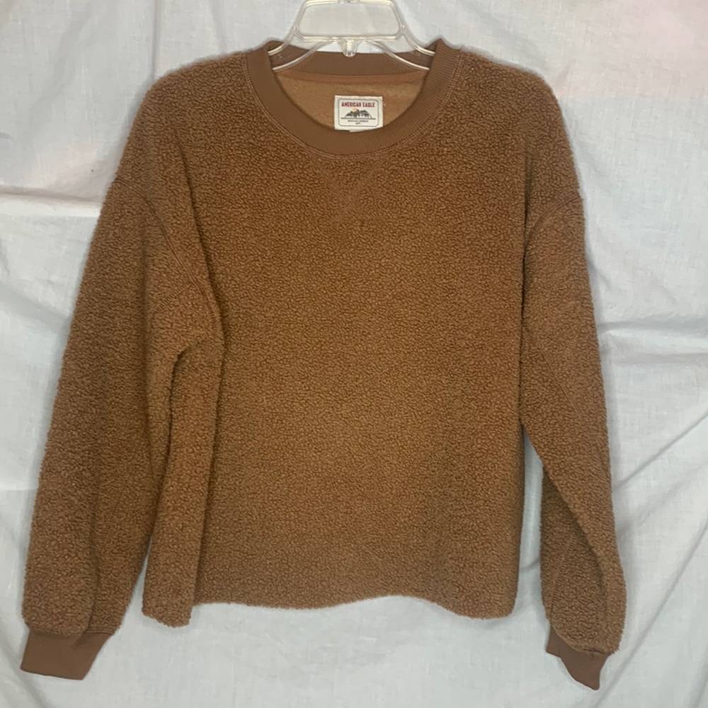 AEO Sherpa pullover loose fit sweatshirt